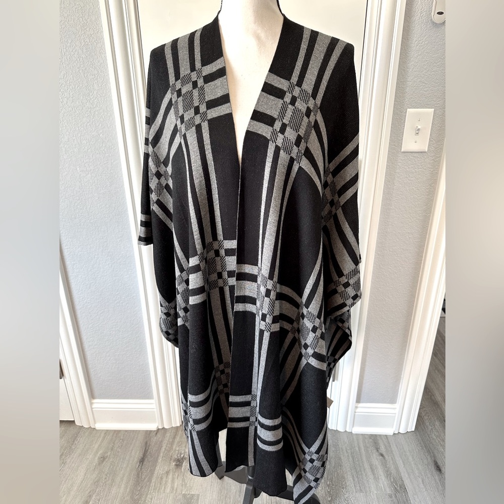 Joan Vass New York Poncho Sweater